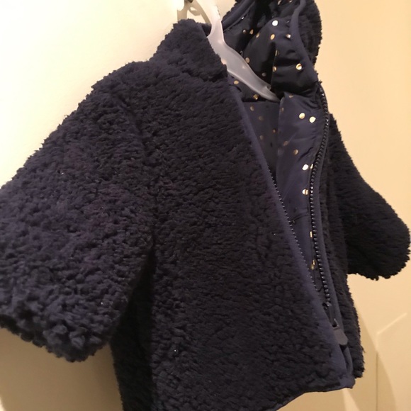 Reversible, navy blue size 0-6 months coat - Picture 4 of 5